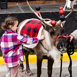 Christmas Characters & Reindeer Visit Shipshewana! | Blue Gate Theatre | Shipshewana, Indiana