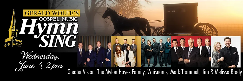 Gospel Music Hymn Sing - Greater Vision, Hayes Family, Whisnants, Mark Trammell Qt, & Bradys Info Page Header