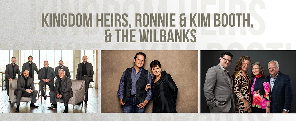 Kingdom Heirs, Ronnie & Kim Booth, & The Wilbanks Info Page Header