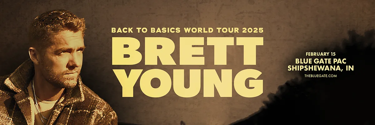 Brett Young - Back to Basics World Tour - February 15, 2025 - Shipshewana, IN