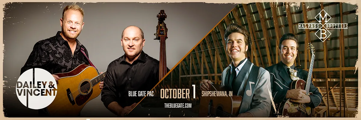 Dailey & Vincent & The Malpass Brothers - October 1, 2025 - Shipshewana, IN