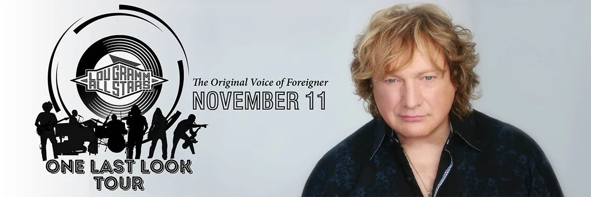 Lou Gramm - The Original Voice of Foreigner - November 15, 2024 - Shipshewana, IN